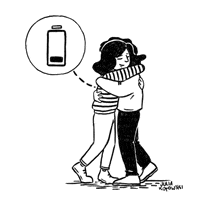 Gif animé amour calin